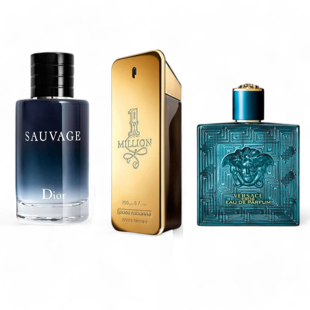 Combo da 3 Profumi – One Million, Eros, Sauvage