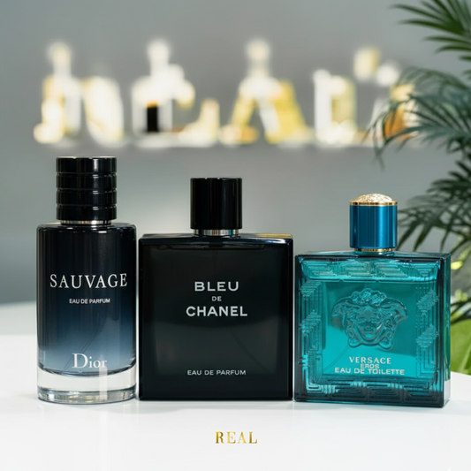 Combo da 3 Profumi – Bleu de Chanel, Eros, Sauvage
