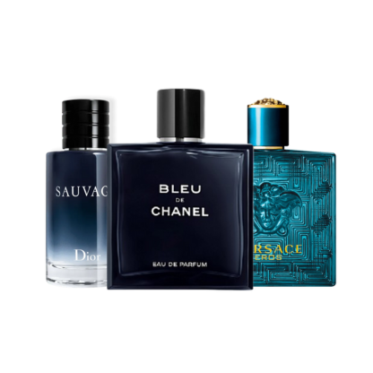 Combo da 3 Profumi – Bleu de Chanel, Eros, Sauvage